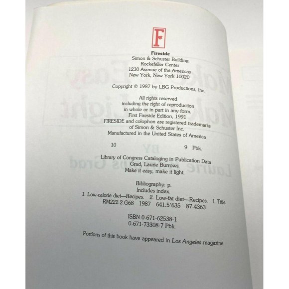 Make it Easy Make it Light Cookbook by Laurie Burrows Grad 1987 200+ Recipes - Picture 9 of 11